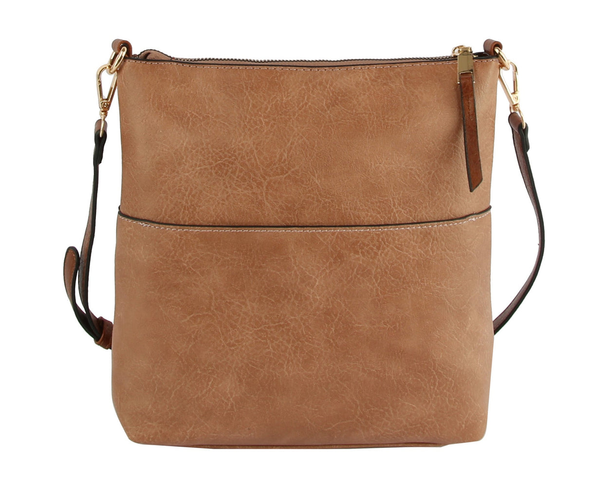 Classic Front Pocket Crossbody Sling by hfstylish