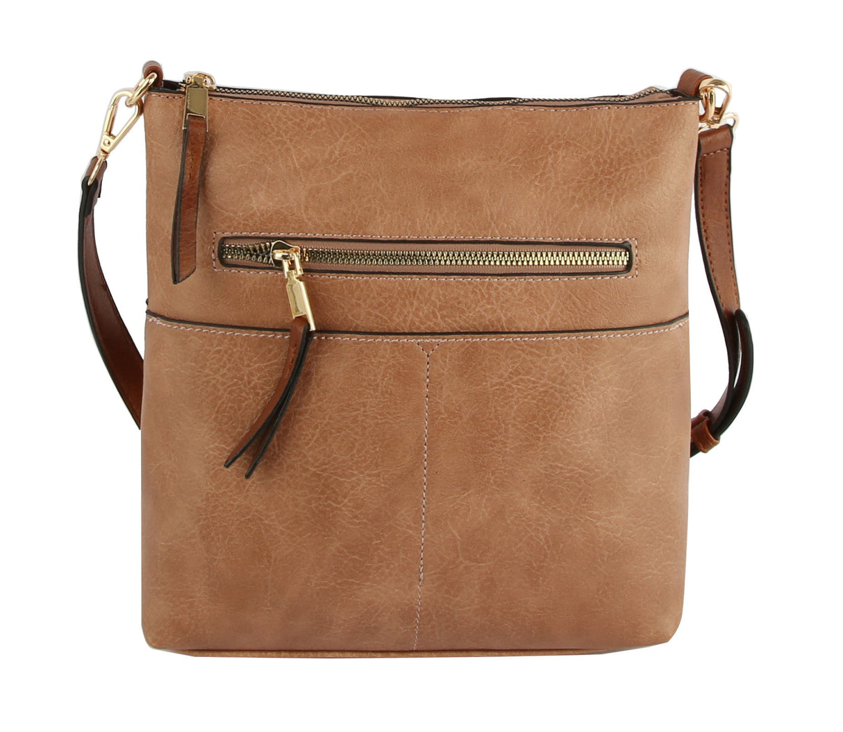 Classic Front Pocket Crossbody Sling by hfstylish