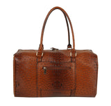 Ostrich Croc Duffle Bag by hfstylish