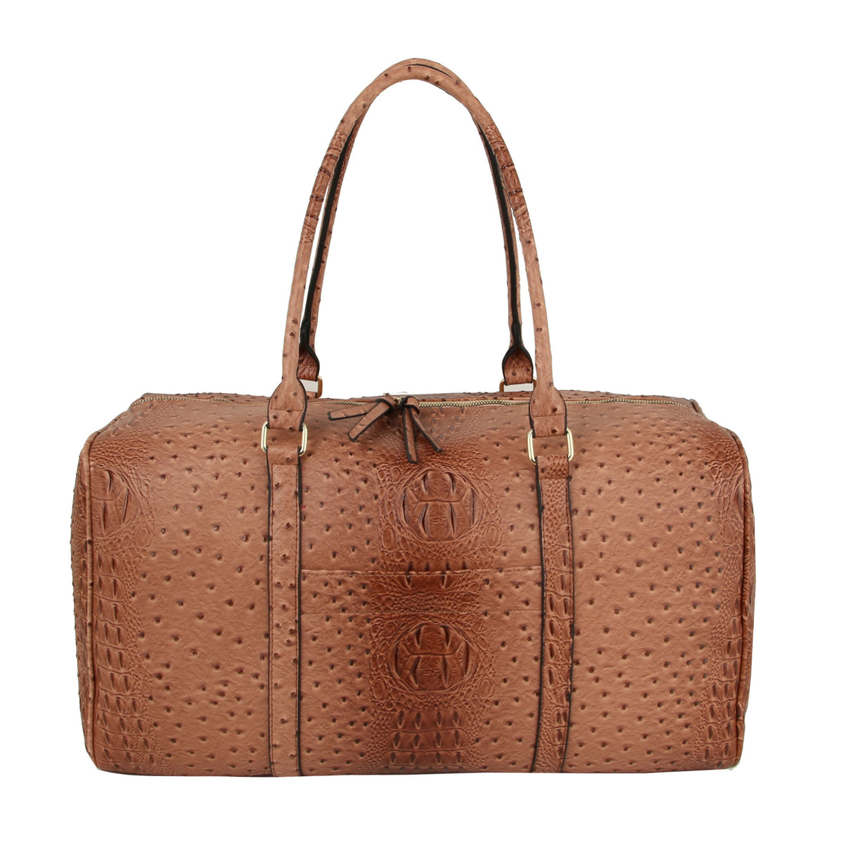 Ostrich Croc Duffle Bag by hfstylish