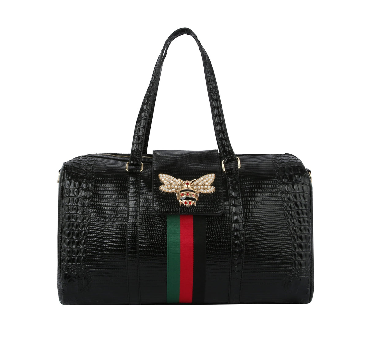 Women Crocodile Loe Travel Duffel Luggage by hfstylish