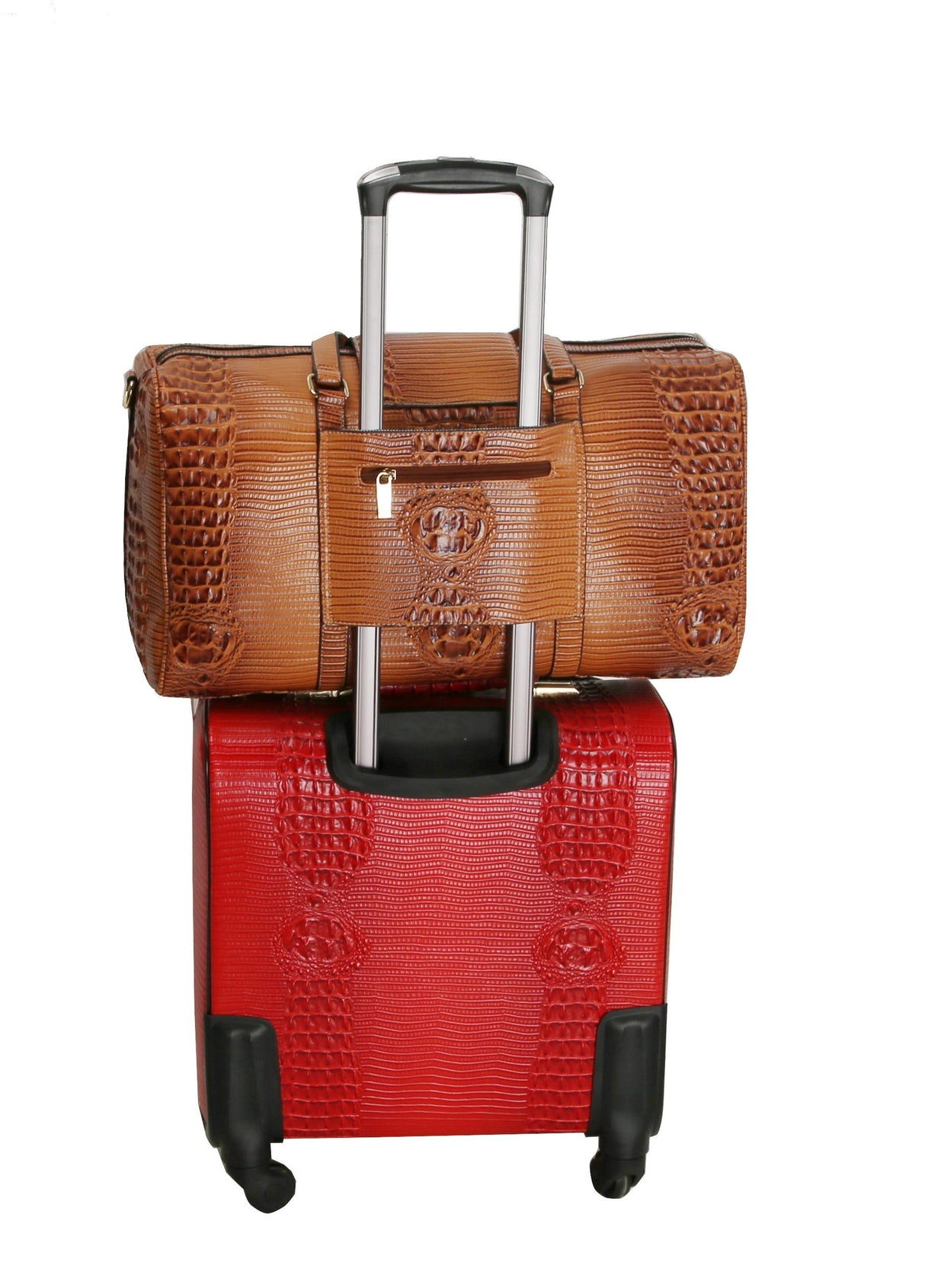 Women Crocodile Loe Travel Duffel Luggage by hfstylish