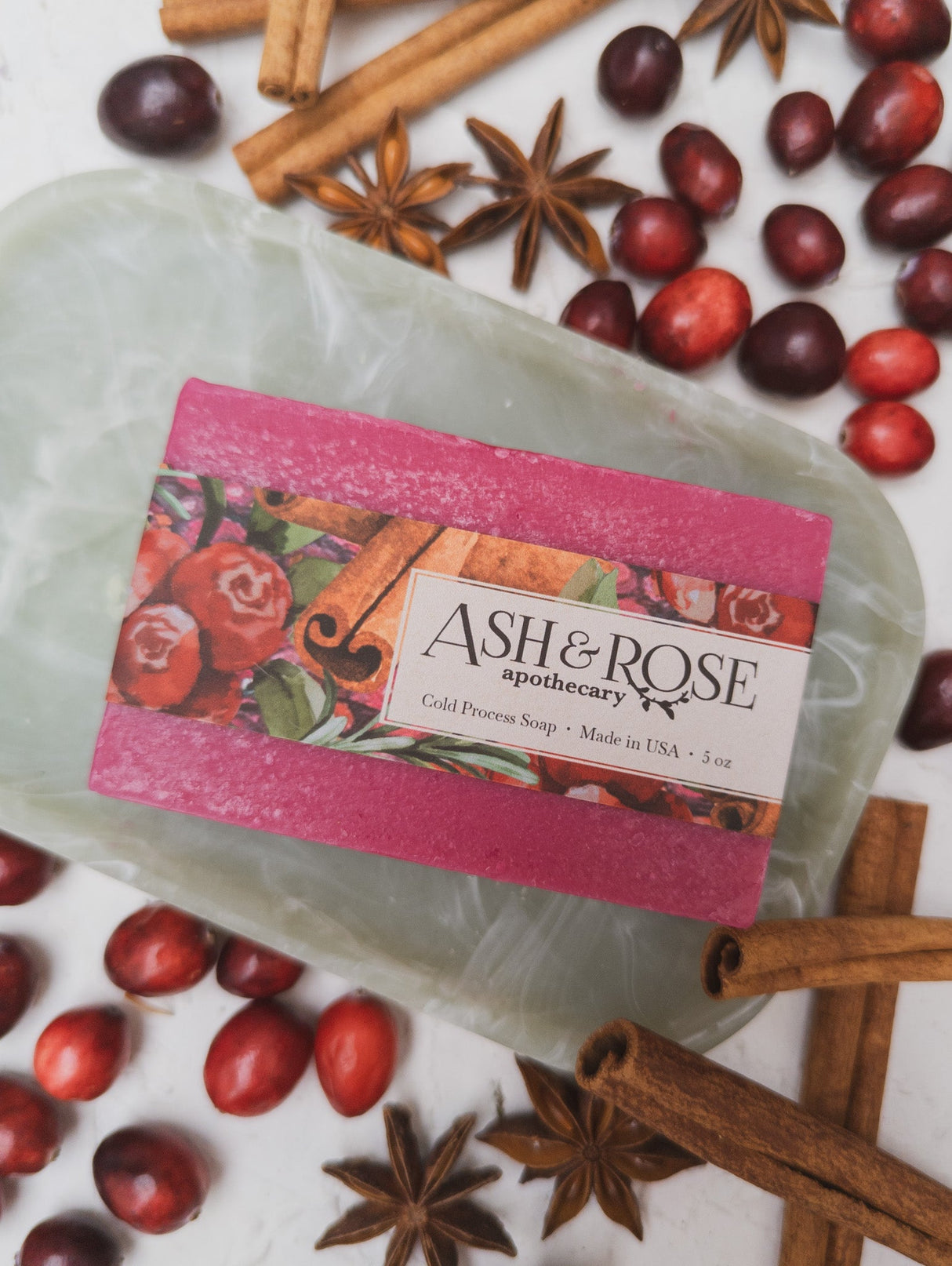 Cranberry Spice Soap Bar by Ash & Rose