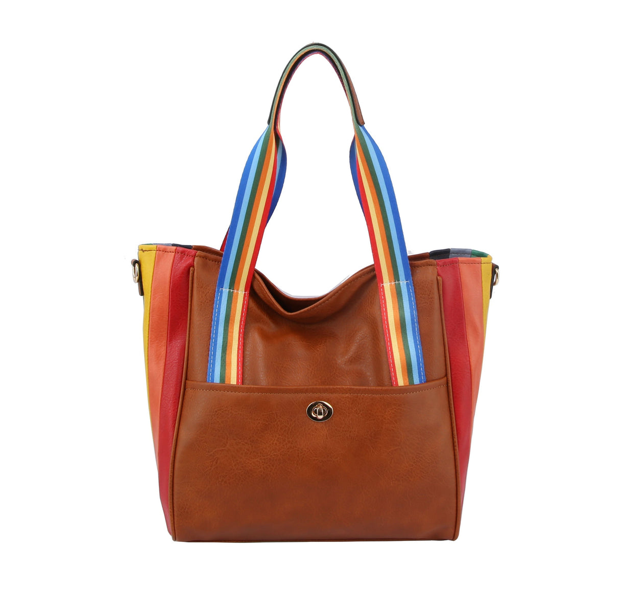 RAINBOW TOTE HANDBAG by hfstylish