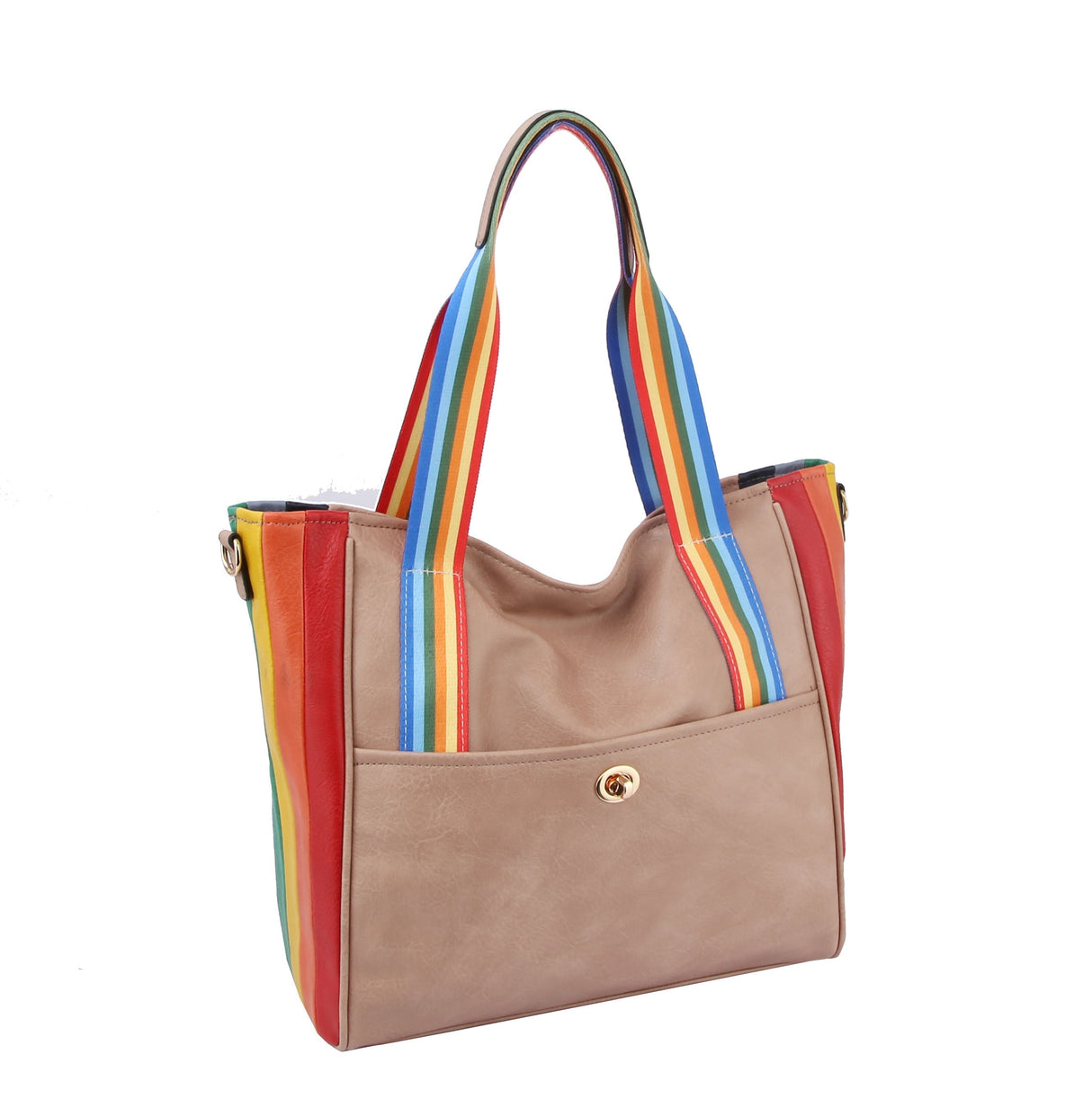 RAINBOW TOTE HANDBAG by hfstylish