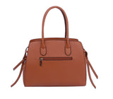 2 TONED SATCHEL WITH MATCHING WALLET by hfstylish