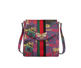 Fashion Graffiti Bee stripe Crossbody Messenger bag by hfstylish