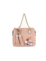 Raised Floral Woven Shoulder Bag by hfstylish