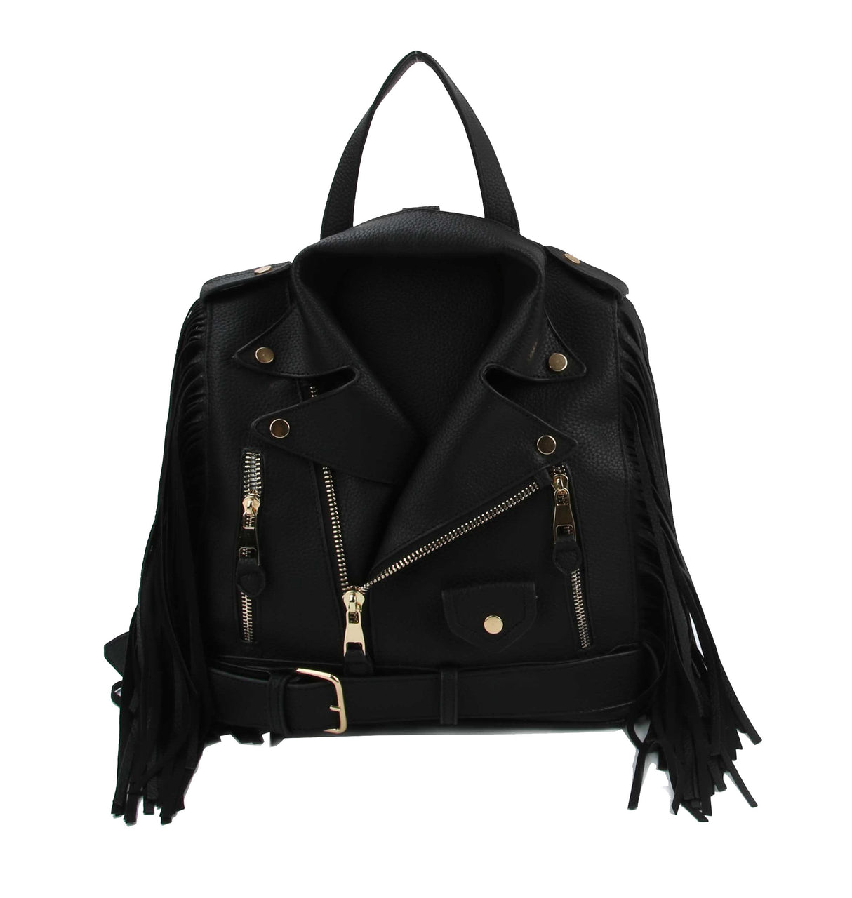 Fringe Motorcycle Jacket Backpack by hfstylish