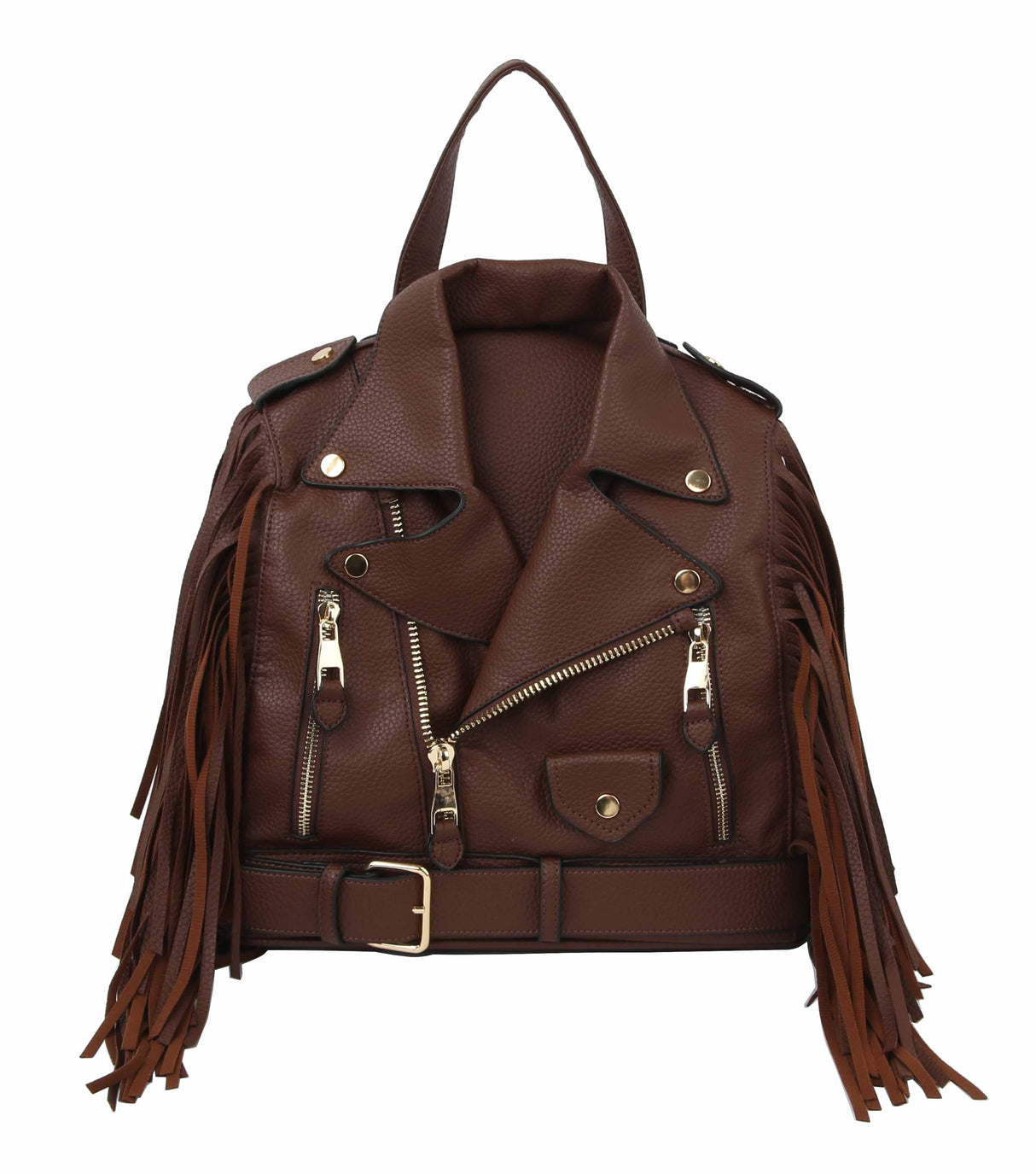 Fringe Motorcycle Jacket Backpack by hfstylish