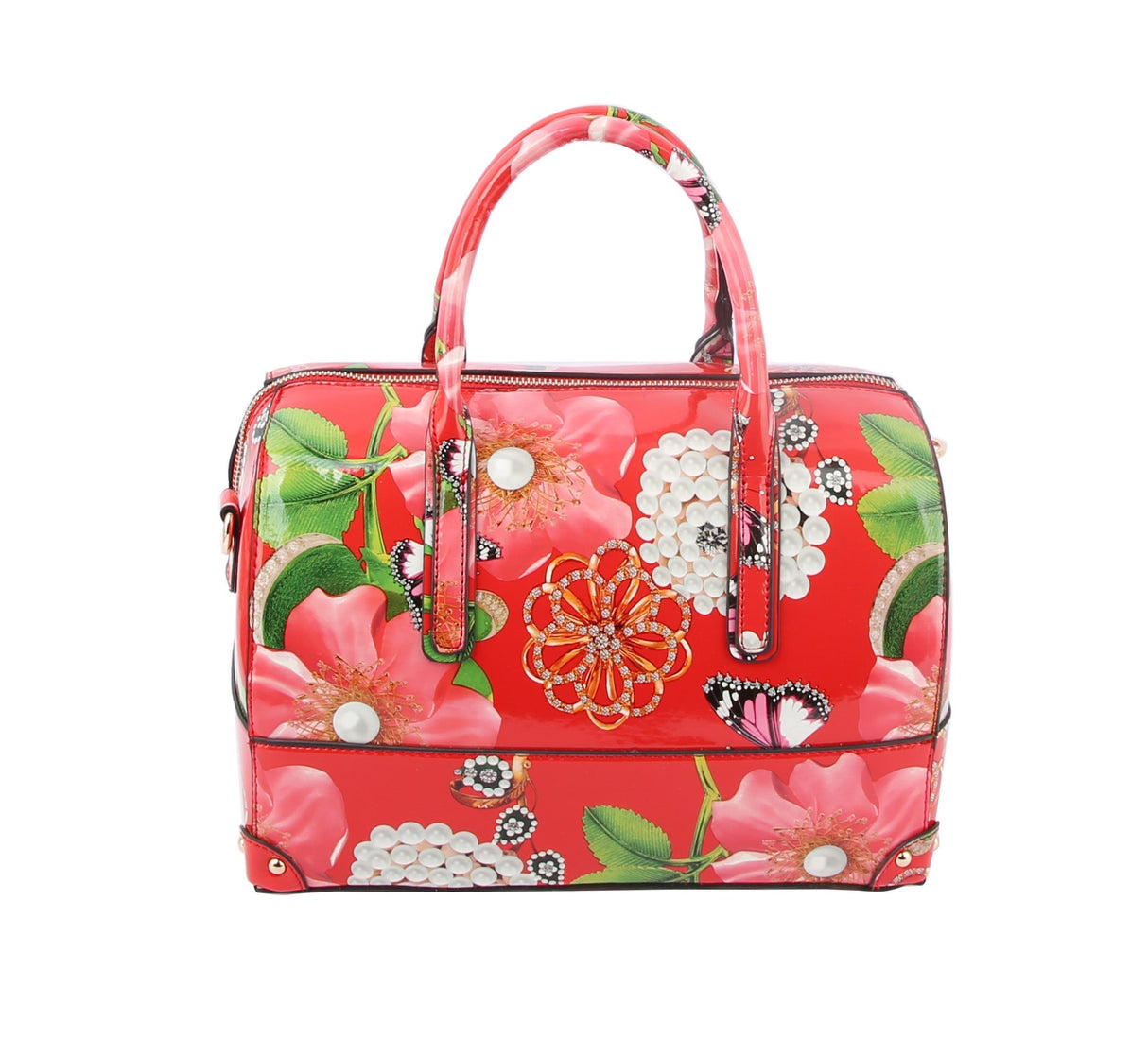 Floral Satchel Handbag for Women Purse by hfstylish