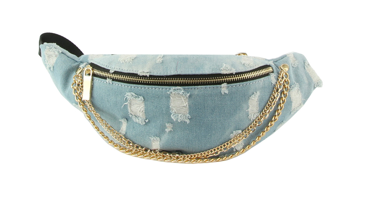 Fanny Pack for women Denim Wash Jean Pack Bag by hfstylish