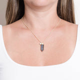 Labradorite Crystal Point Necklace by Tiny Rituals