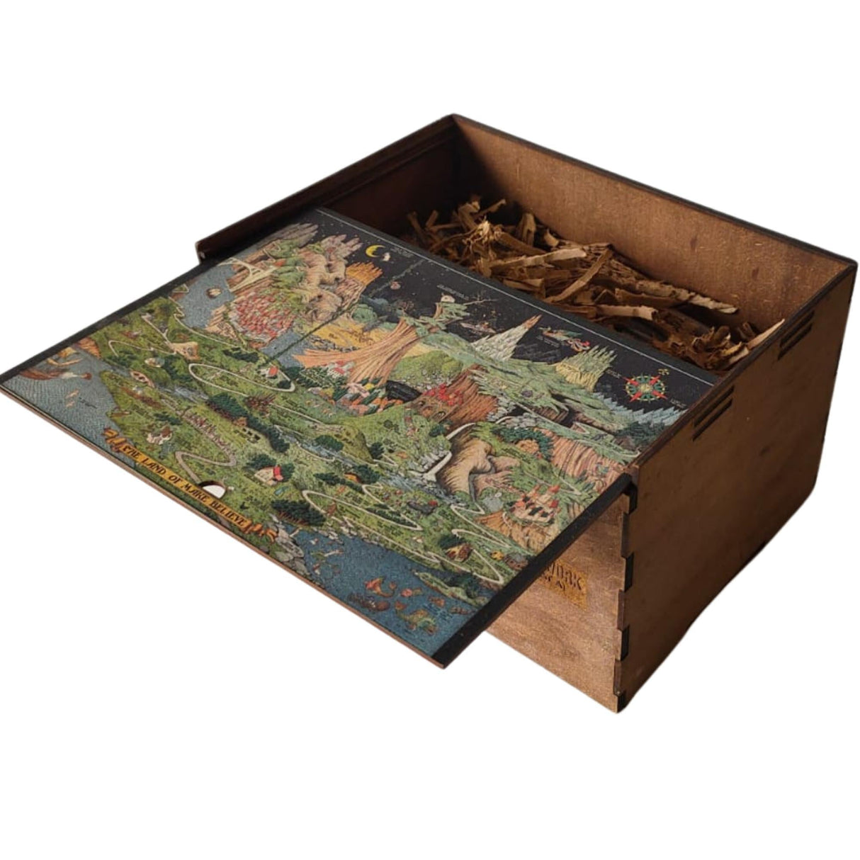 Land of Make Believe Wooden Puzzle | Vintage Fairy Tales | Fairyland art by WAWW Puzzles