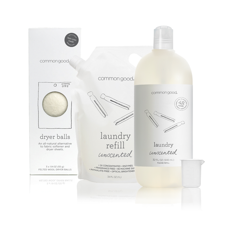 Laundry Plastic Bottle Set by Common Good