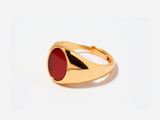 Laurel Red Agate Ring by Little Sky Stone