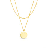 Arvo Layered Disc Necklace - Gold by Arvo