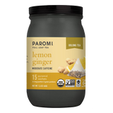 Organic Lemon Ginger Oolong Tea, Full Leaf, in Pyramid Tea Bags by Paromi Tea