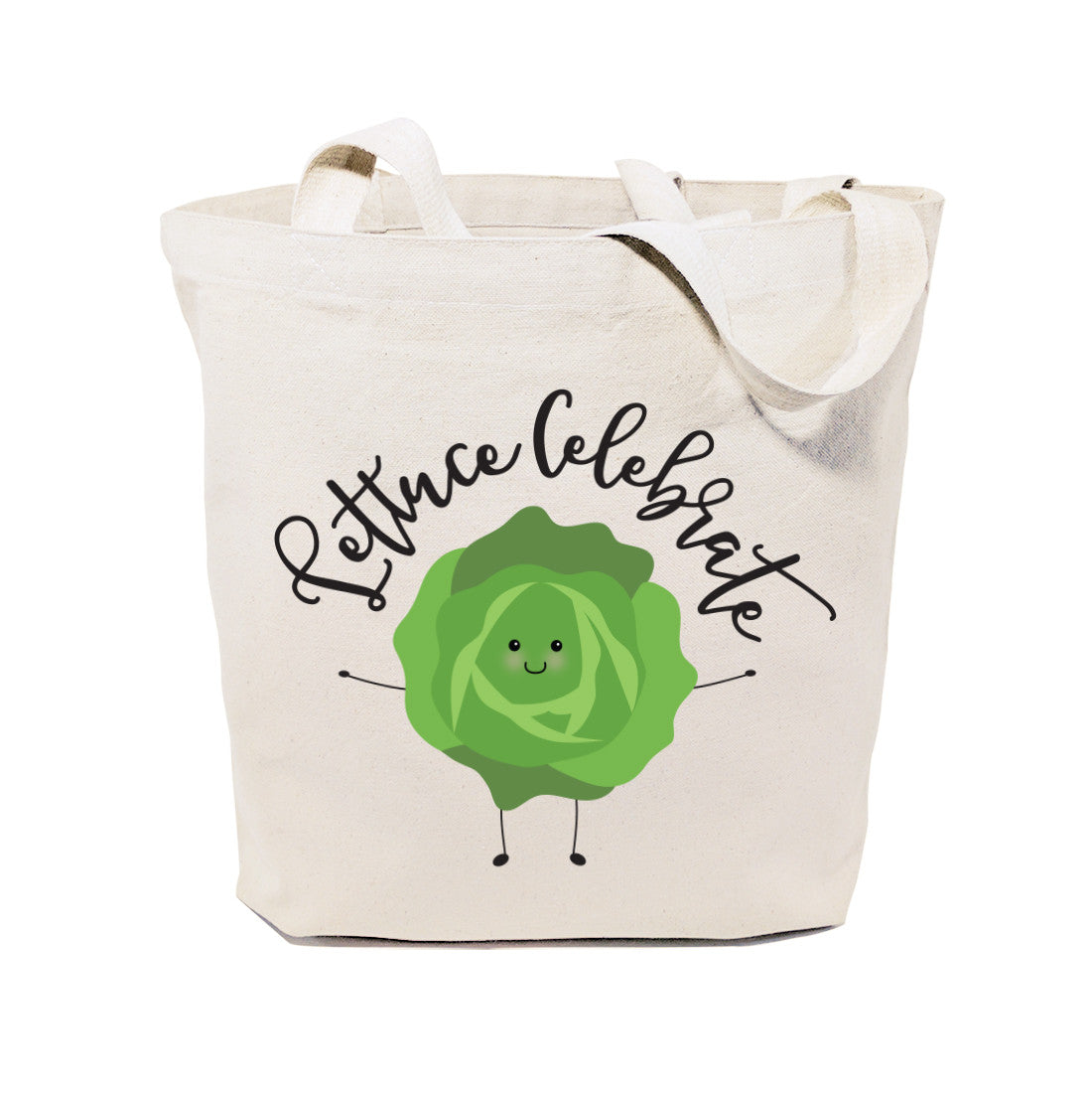 Lettuce Celebrate Cotton Canvas Tote Bag by The Cotton & Canvas Co.