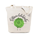 Lettuce Celebrate Cotton Canvas Tote Bag by The Cotton & Canvas Co.