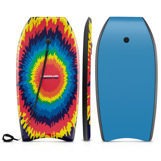 33/37/41 Inches Lightweight Body Board Boogie Board with EPS Core XPE Deck HDPE Bottom Multicolor3-L