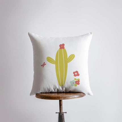 Lime Green Cactus | Pillow Cover | Good Vibes Only | Cactus Pillow | Positive Vibes | South Western | Succulent Pillow | Cactus Pillow Case by UniikPillows