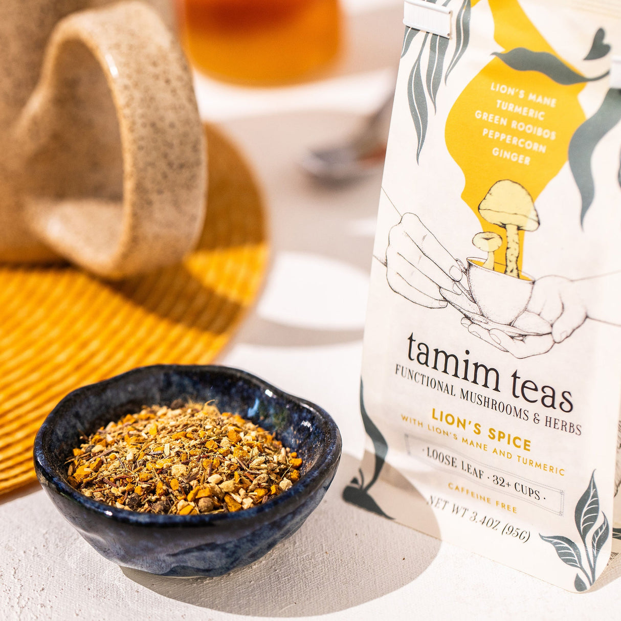 Lion's Spice | Lion's Mane Tea with Turmeric and Spice by Tamim Teas