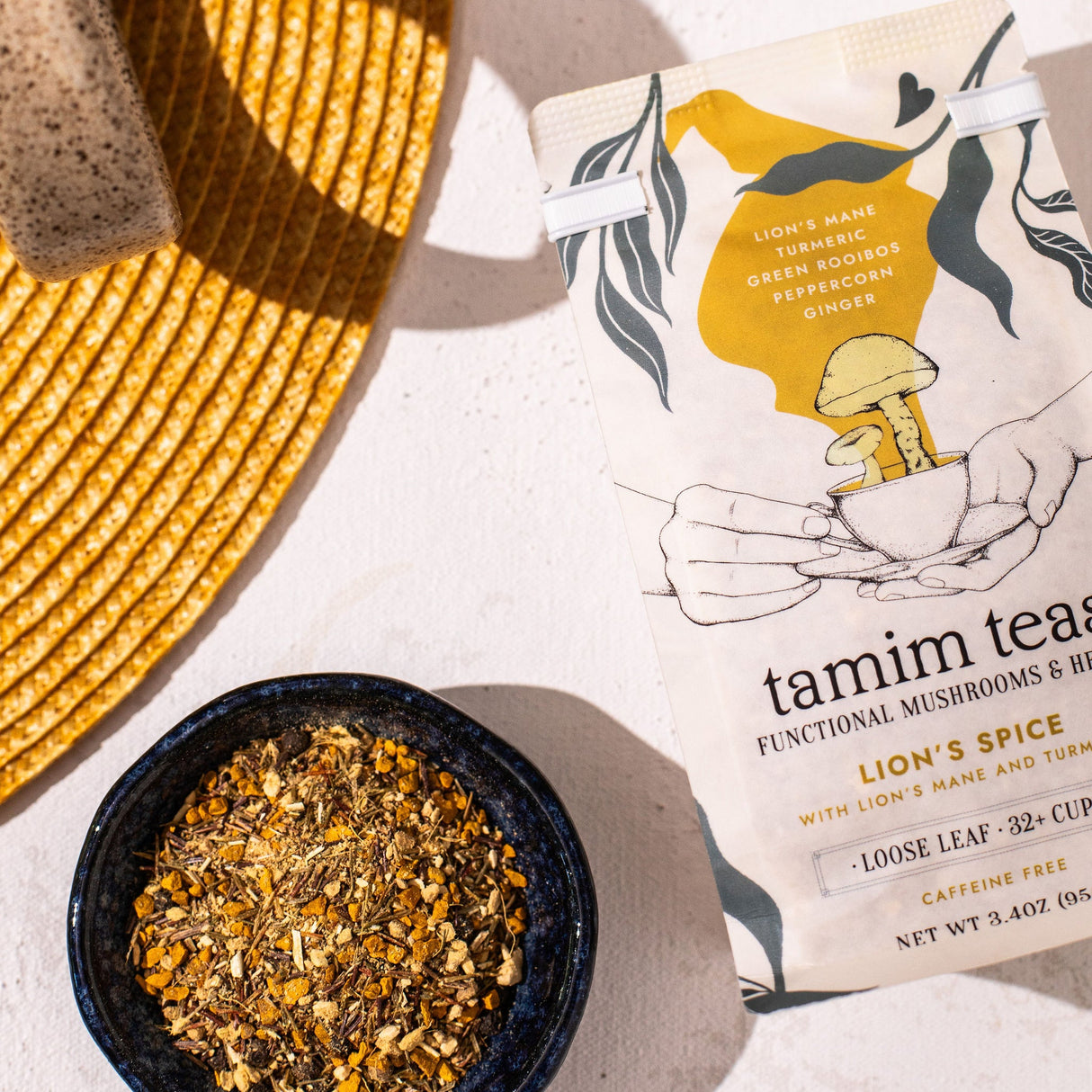 Lion's Spice | Lion's Mane Tea with Turmeric and Spice by Tamim Teas