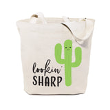 Lookin' Sharp! Cotton Canvas Tote Bag by The Cotton & Canvas Co.