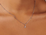 Initial Silver Necklace by Little Sky Stone