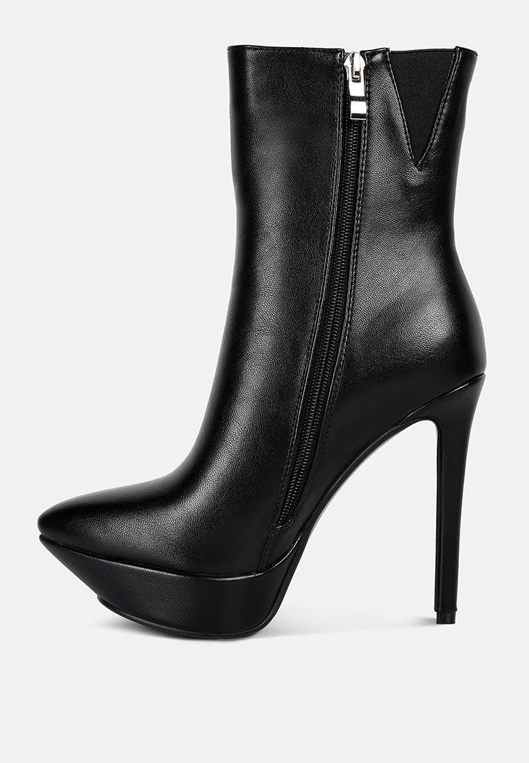 magna platform heels ankle boot by London Rag