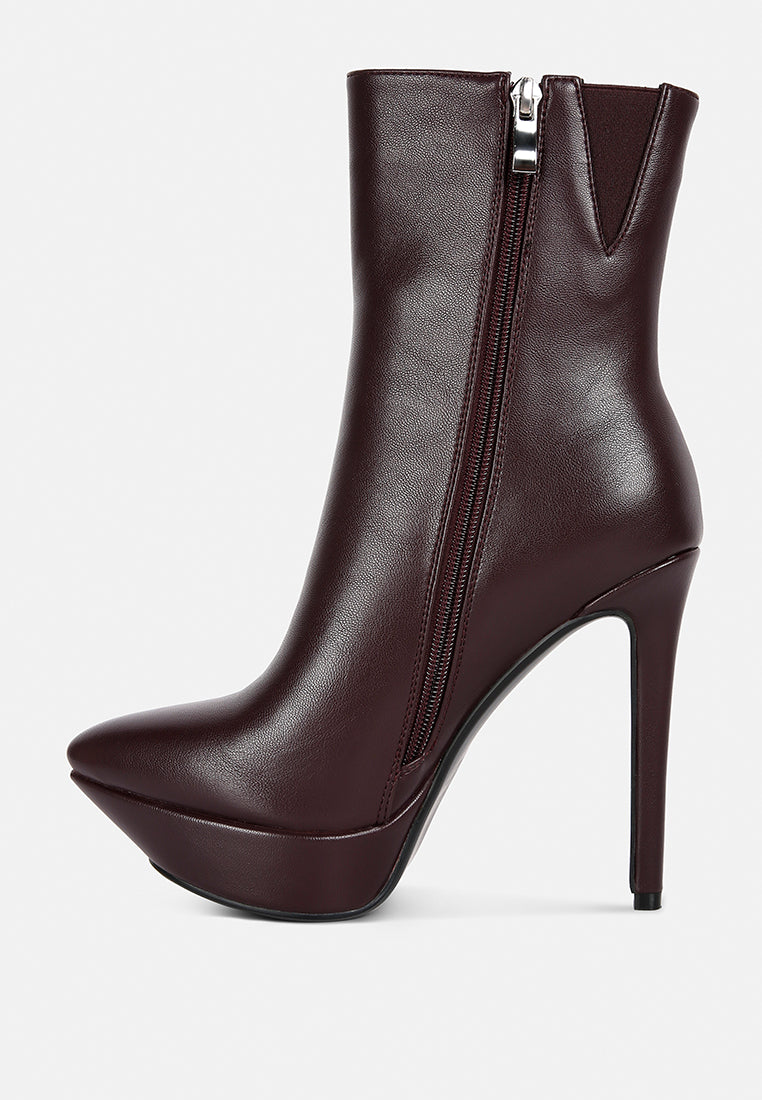 magna platform heels ankle boot by London Rag