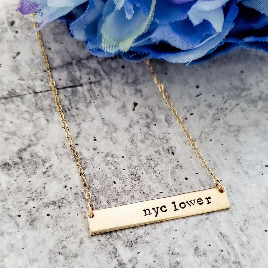 MAMA BEAR Bar Necklace by Salt and Sparkle