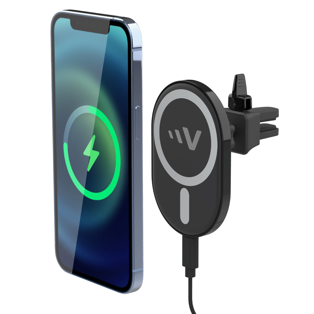 Ventev 15W Magnetic Wireless Car Charger Mount Black by Ventev