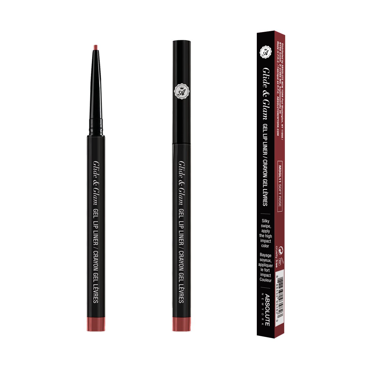 ABSOLUTE Glide & Glam Gel Lip Liner - Soft Rose