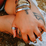 ME TOO Sterling Silver Band Ring by Salt and Sparkle