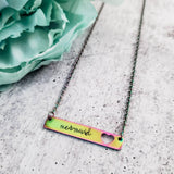 MERMAID Rainbow Bar Necklace by Salt and Sparkle