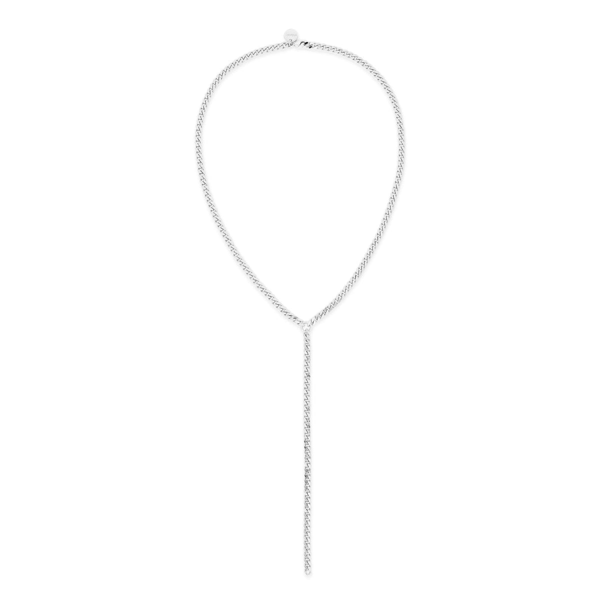 MICRO LINK CURB CHAIN LARIAT by eklexic jewelry