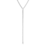 MICRO LINK CURB CHAIN LARIAT by eklexic jewelry