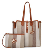 Juliana Tote Bag and Wristlet Set by MKF Collection by Mia K.