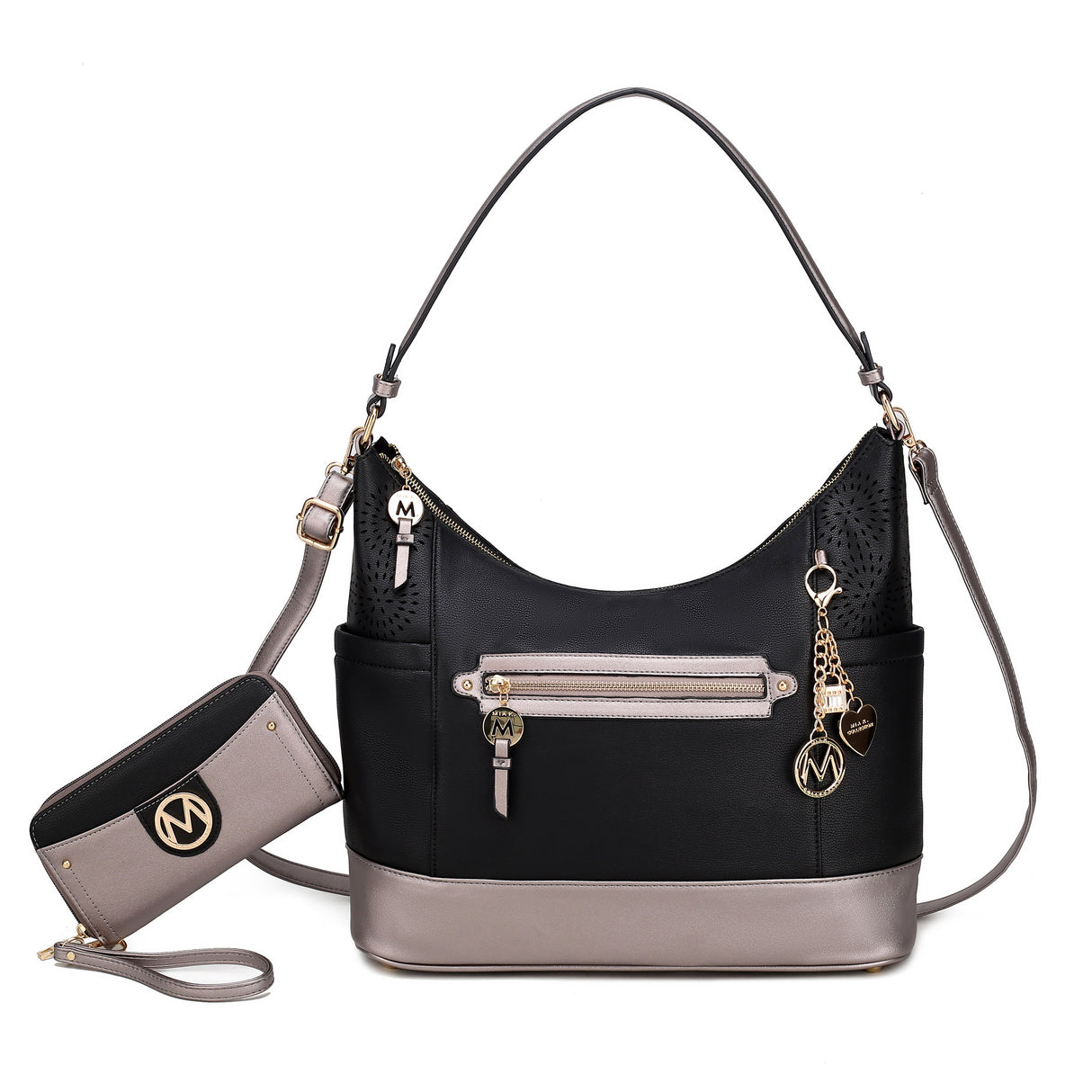 Charlotte Shoulder Bag With Matching Wallet by MKF Collection by Mia K.