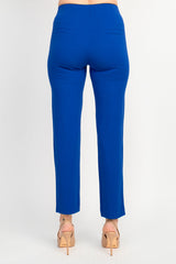 Nicole Miller Banded Mid Waist Solid Millennium Pant - Surf the Web by Curated Brands