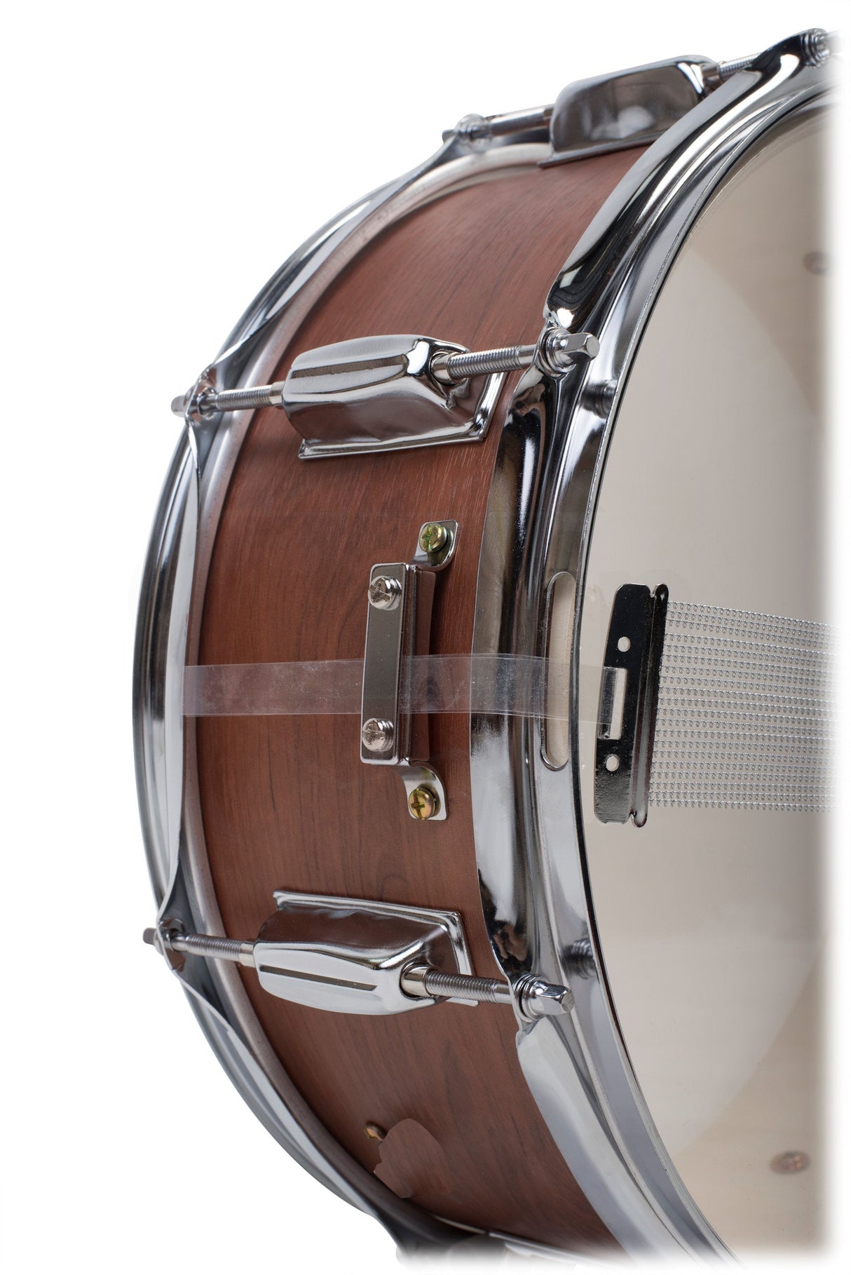 GRIFFIN Snare Drum - Poplar Wood Shell 14" x 5.5" with Flat Hickory PVC - 8 Metal Tuning Lugs & Snare Strainer Throw Off - Percussion Instrument Kit by GeekStands.com