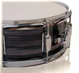 Deluxe Snare Drum by GRIFFIN - 14" x 5.5" Poplar Wood Shell with Zebra PVC Glossy Finish by GeekStands.com