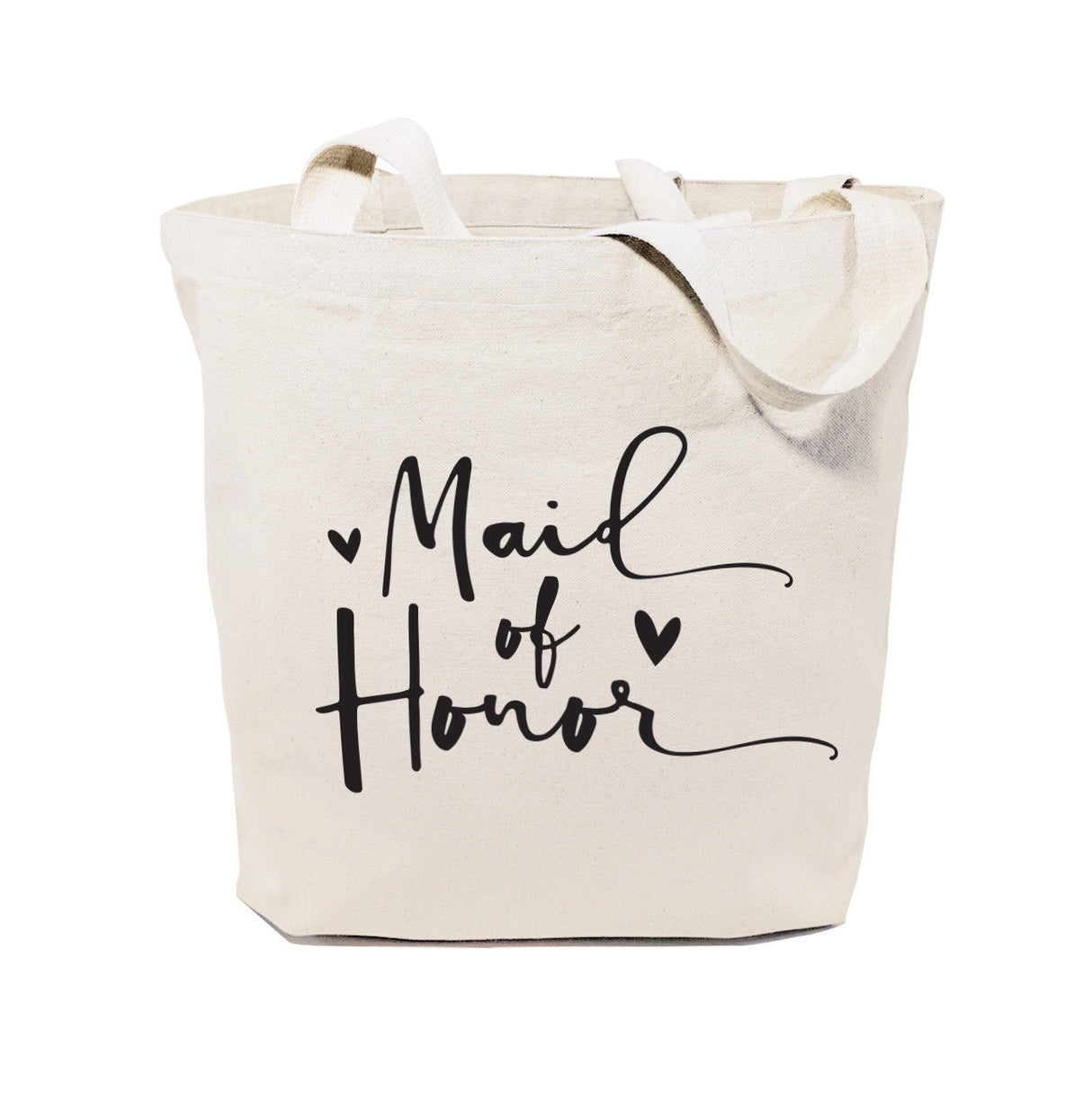 Maid of Honor Wedding Cotton Canvas Tote Bag by The Cotton & Canvas Co.