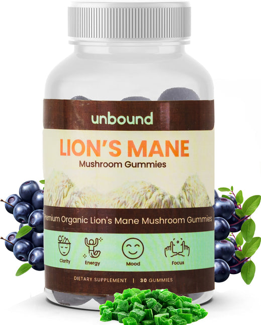 Unbound Lion's Mane Mushroom Gummies by Live Unbound