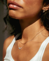 Malia Necklace Clear by Eight Five One Jewelry