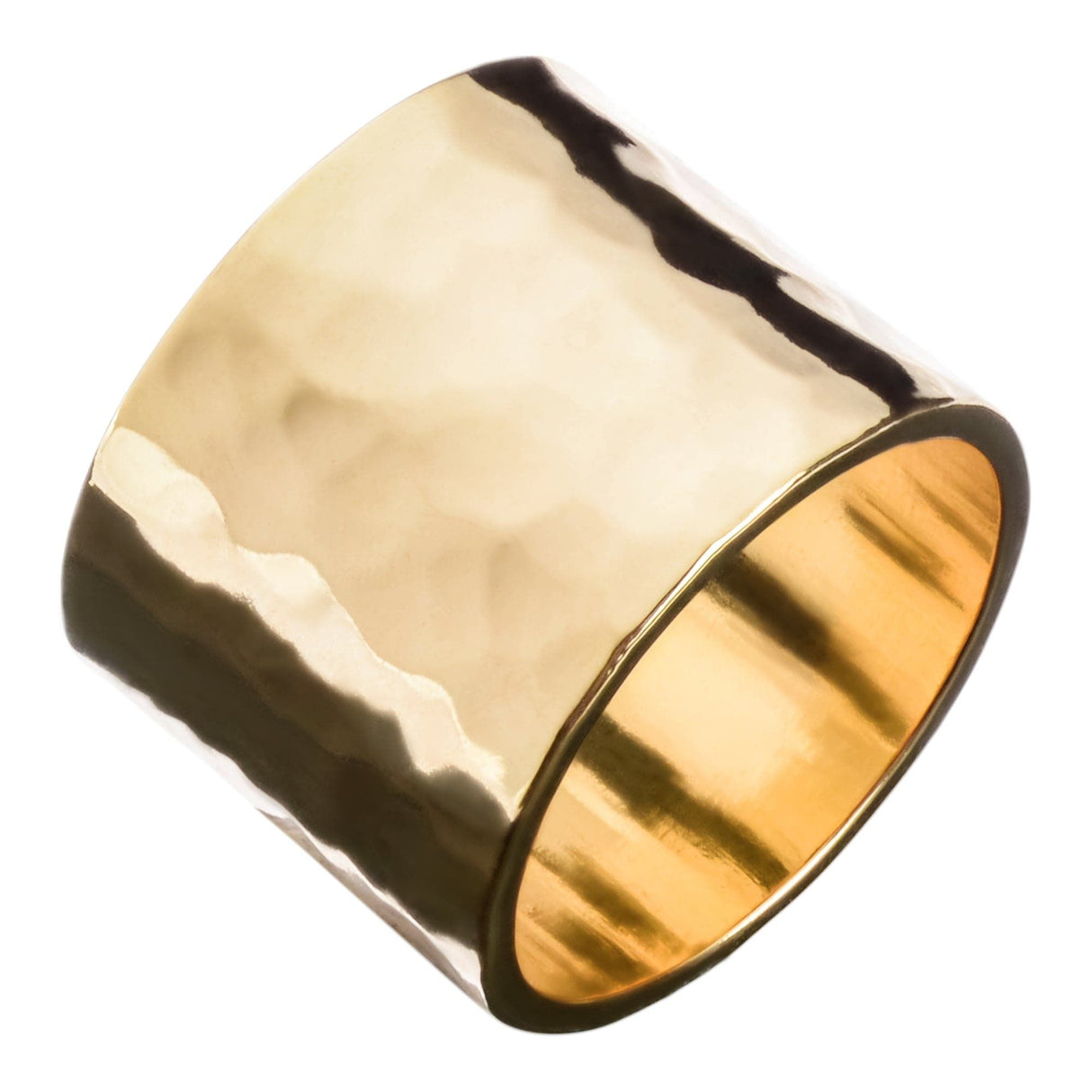 Men's Hammered Wide Ring by eklexic jewelry