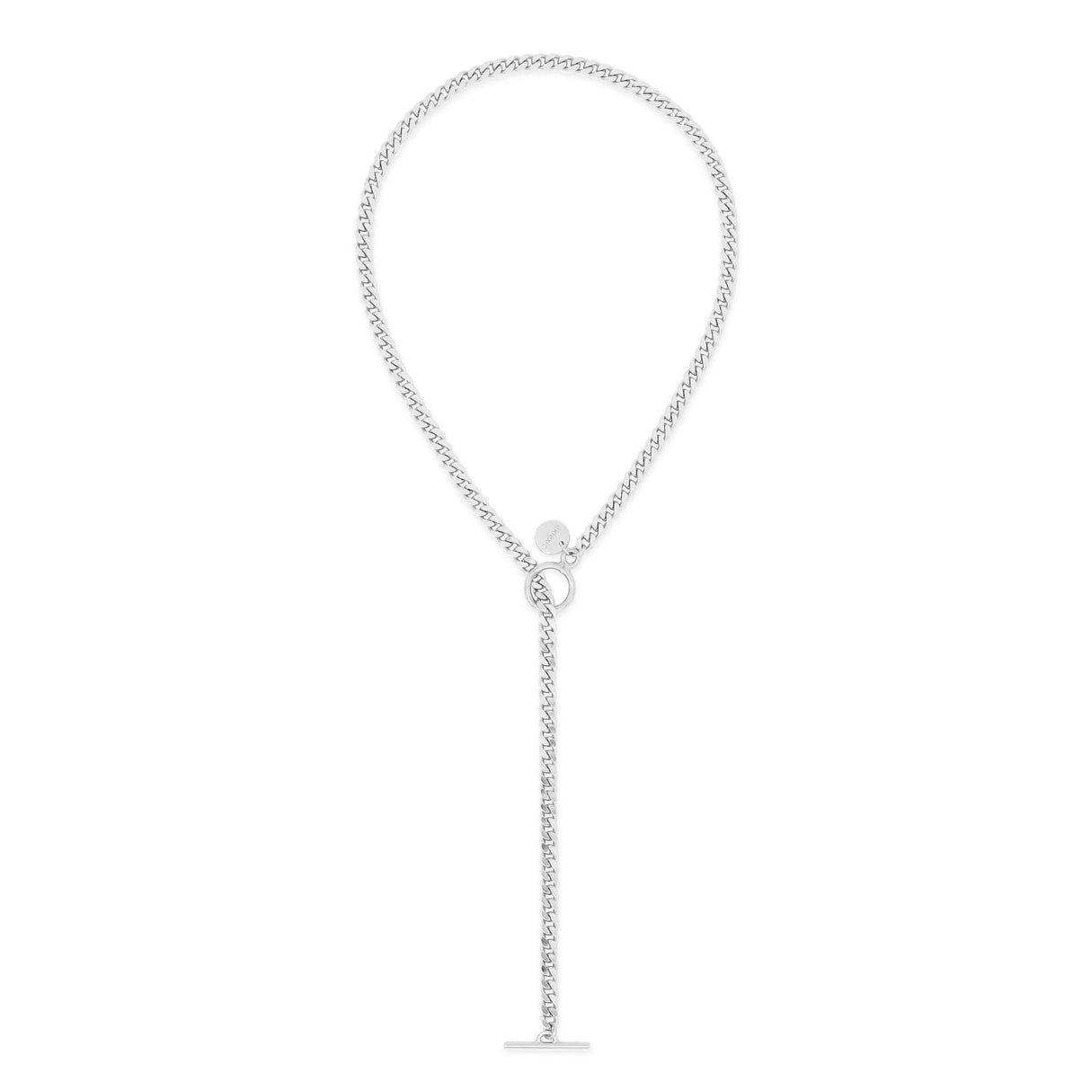 Micro Link Curb Chain Convertible Lariat by eklexic jewelry