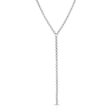 Micro Royal Rolo Chain Lariat by eklexic jewelry